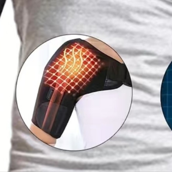 Therapeutic Shoulder Wrap. Heat to Help Soothe Pain - Picture 3 of 8